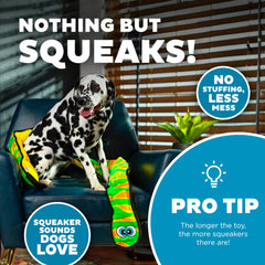 Outward Hound Durablez XXL snake toy no stuffing design for mess-free fun.