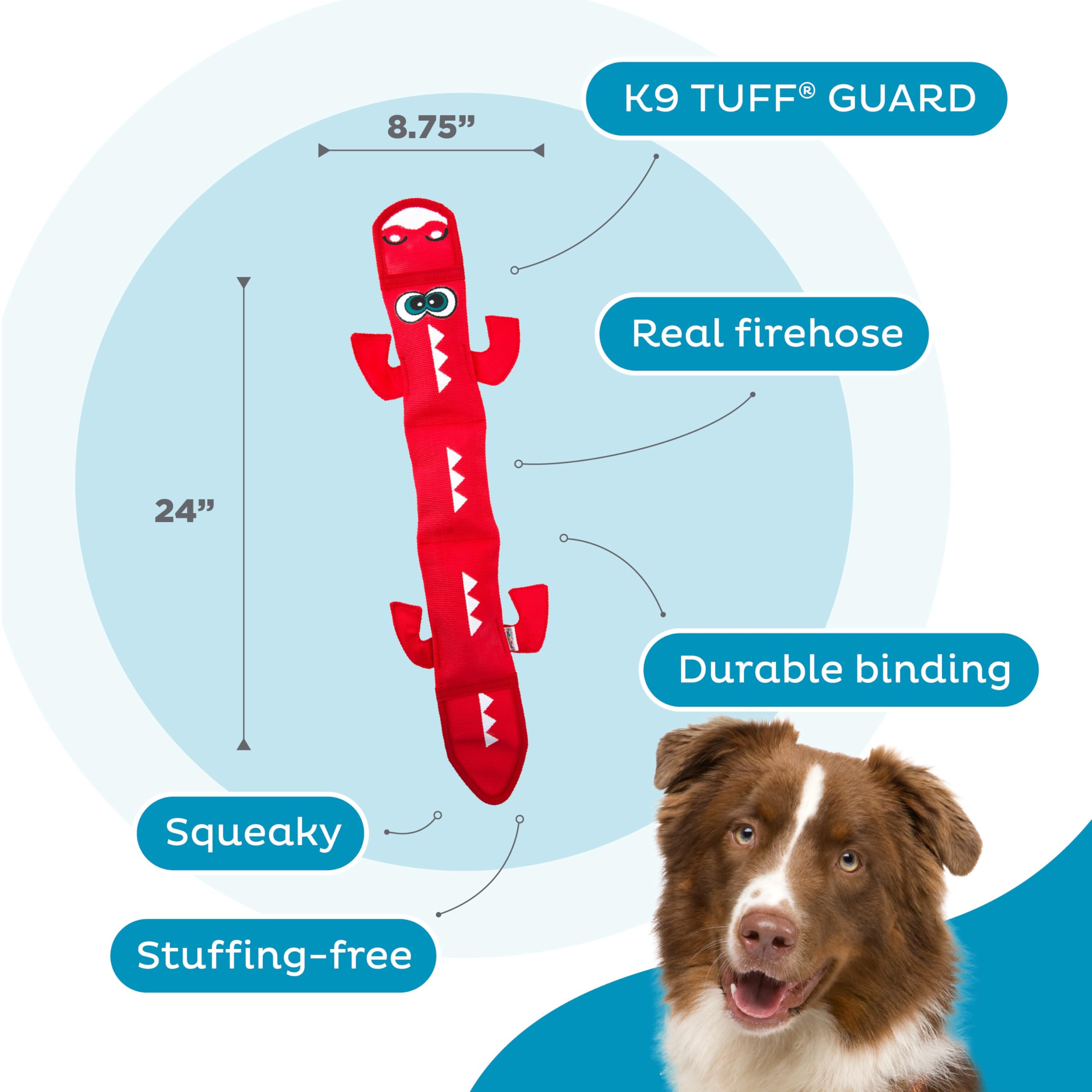 Outward Hound Fire Biterz Dragon Durable Construction supports longer supervised playtime.