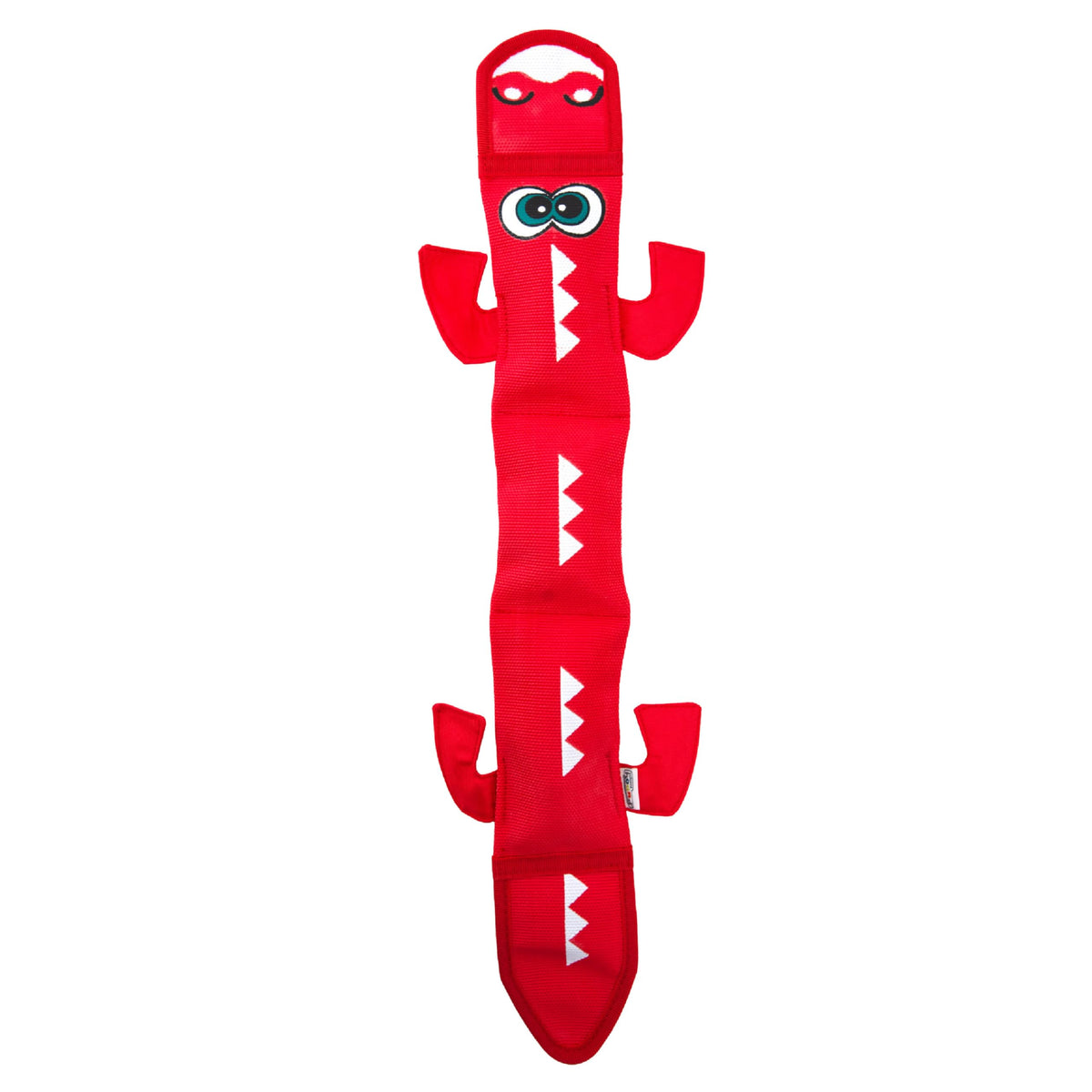 Outward Hound Fire Biterz Dragon Plush with firehose material for lasting play.