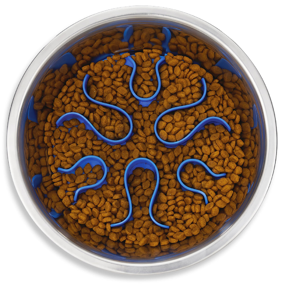 Outward Hound Fun Feeder stainless steel bowl with 2cup capacity slows fast eaters.