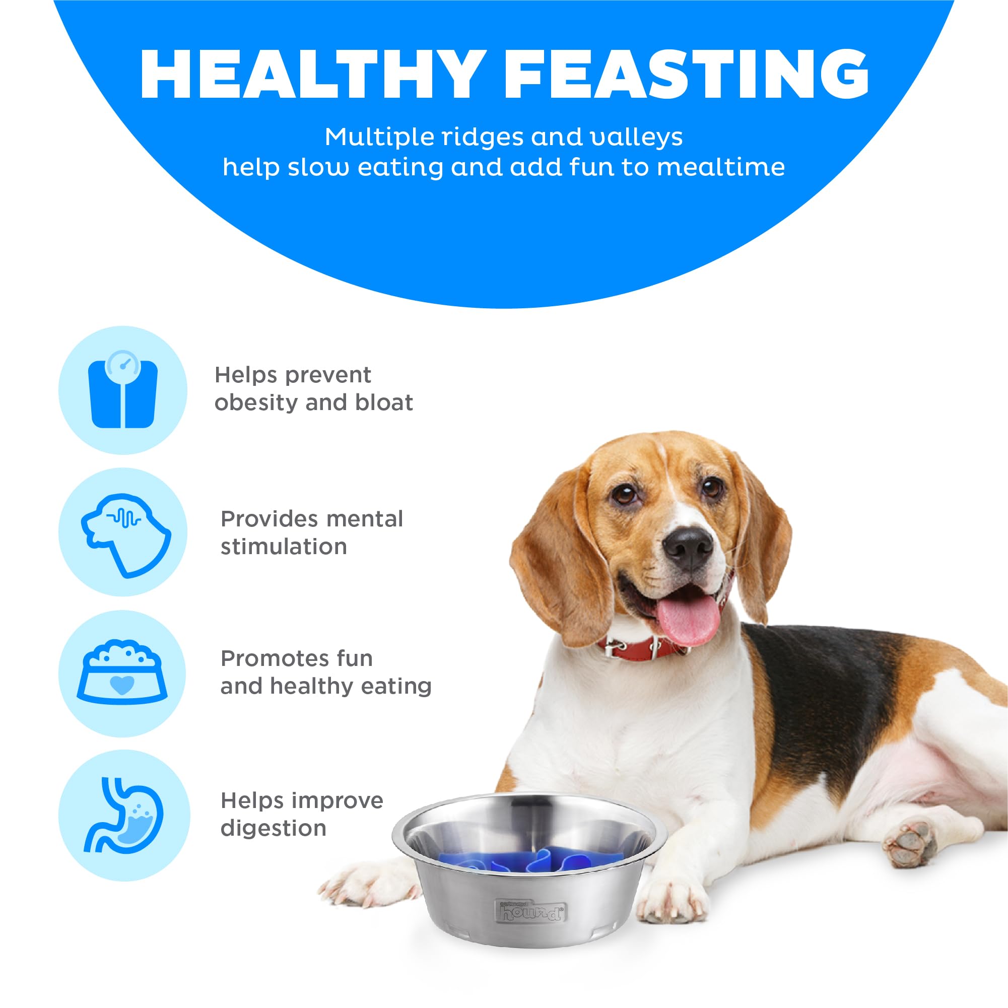 Outward Hound Fun Feeder top-rack dishwasher safe for easy cleaning.
