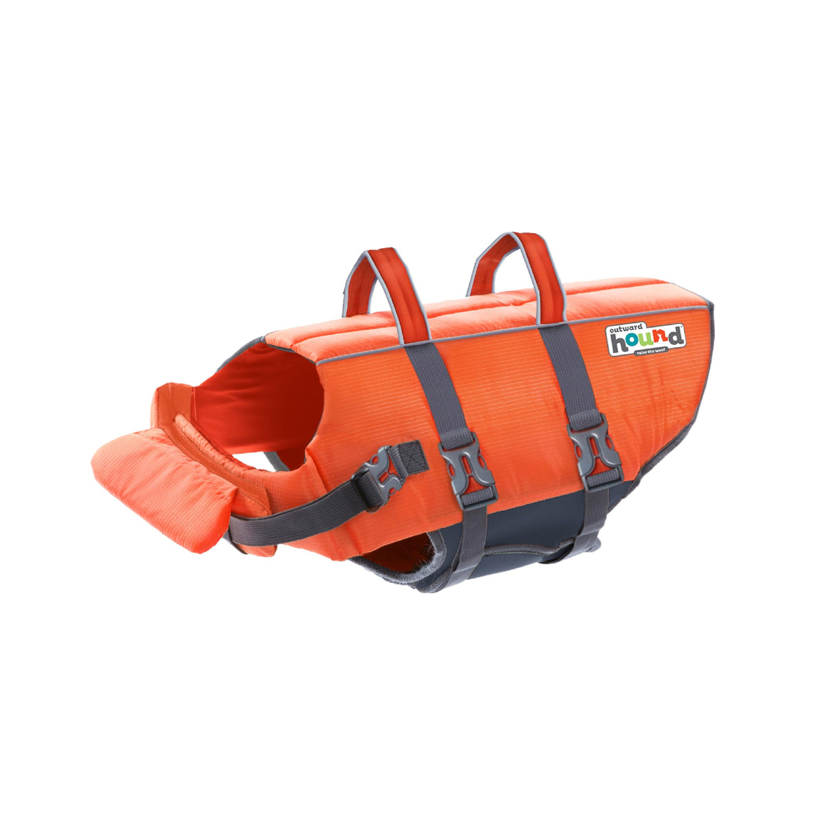 Outward Hound Granby Splash life jacket provides strong flotation for swimming dogs