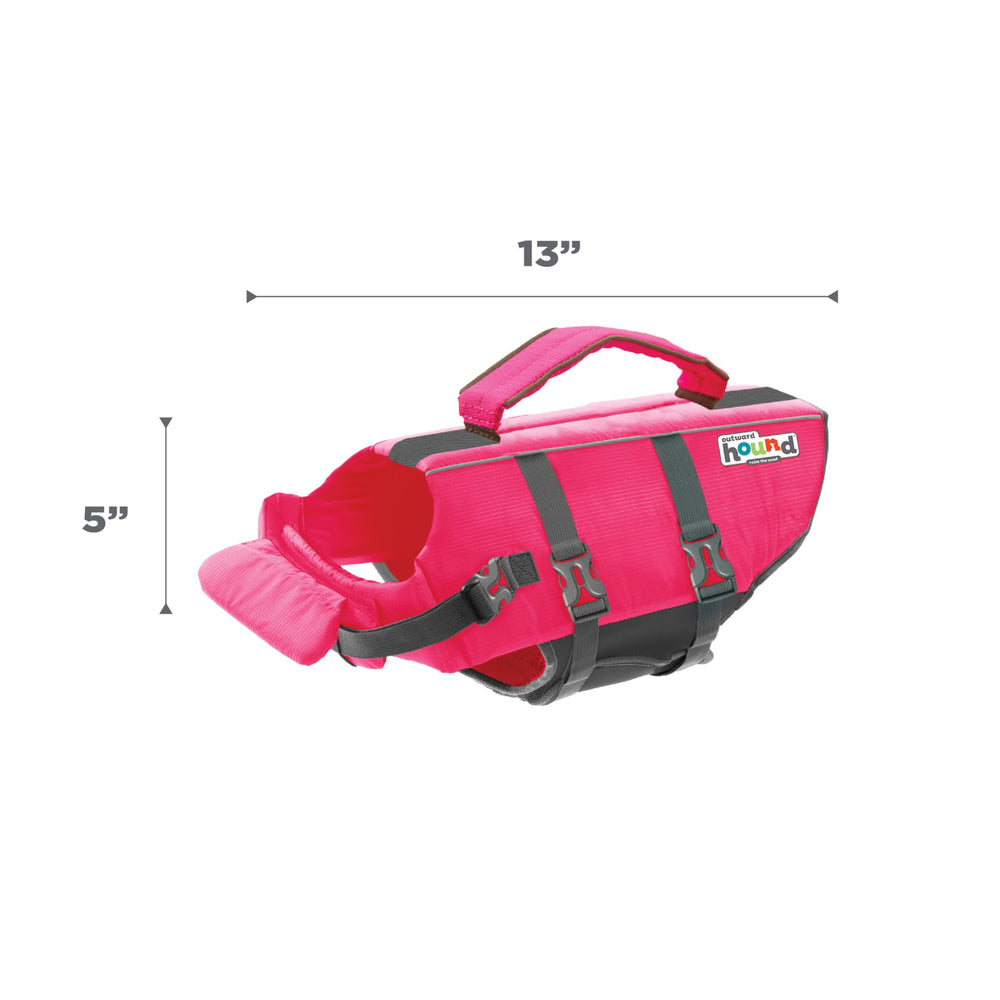 Outward Hound Granby Splash pink life jacket small size suitable for compact breeds.