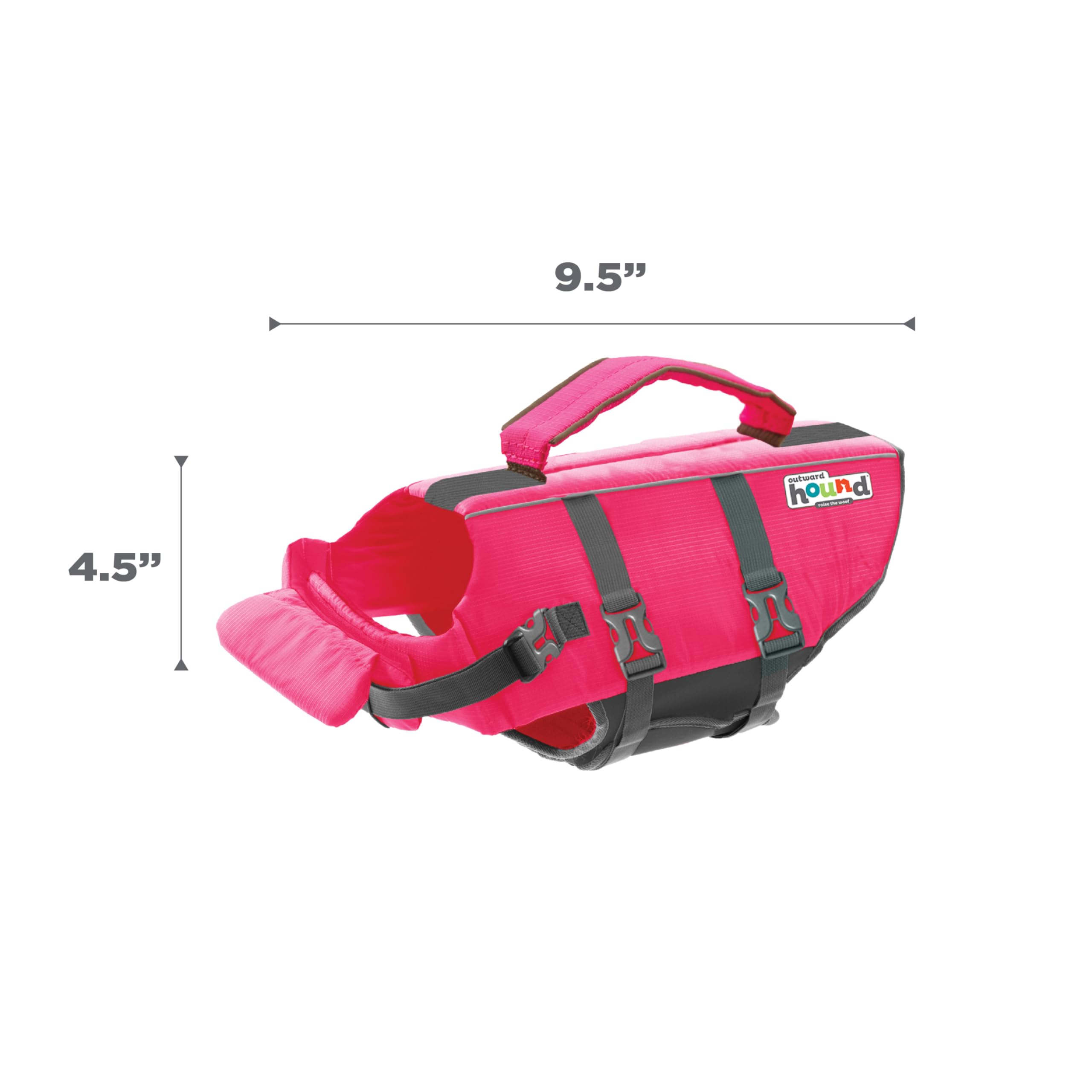 Outward Hound Granby Splash pink dog life jacket XS ideal for beach and boating adventures