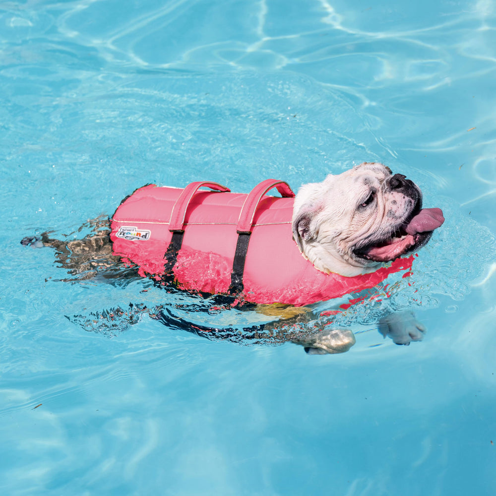 Outward Hound Granby Splash pink dog life jacket XS ripstop material for durability