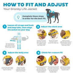 Outward Hound Granby Splash reflective trim improves visibility in low light