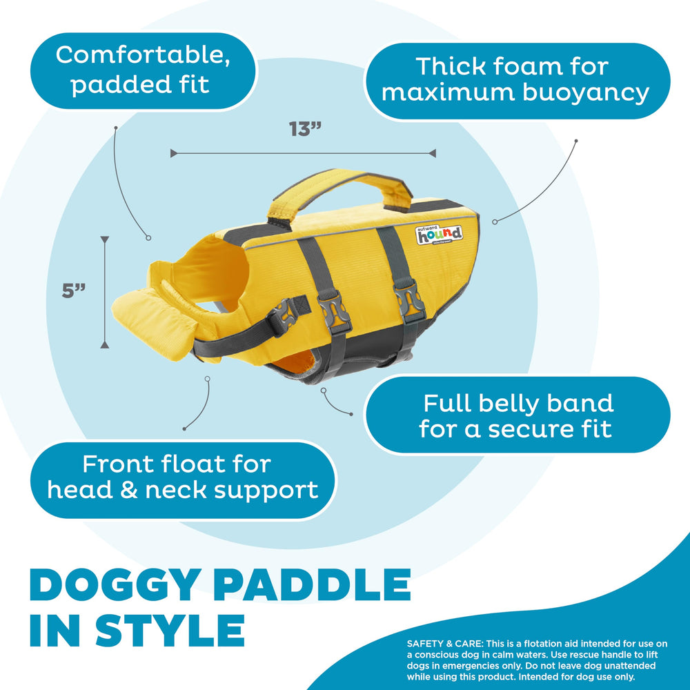 Outward Hound Granby Splash strap-adjustment close-up highlighting quick-release buckles