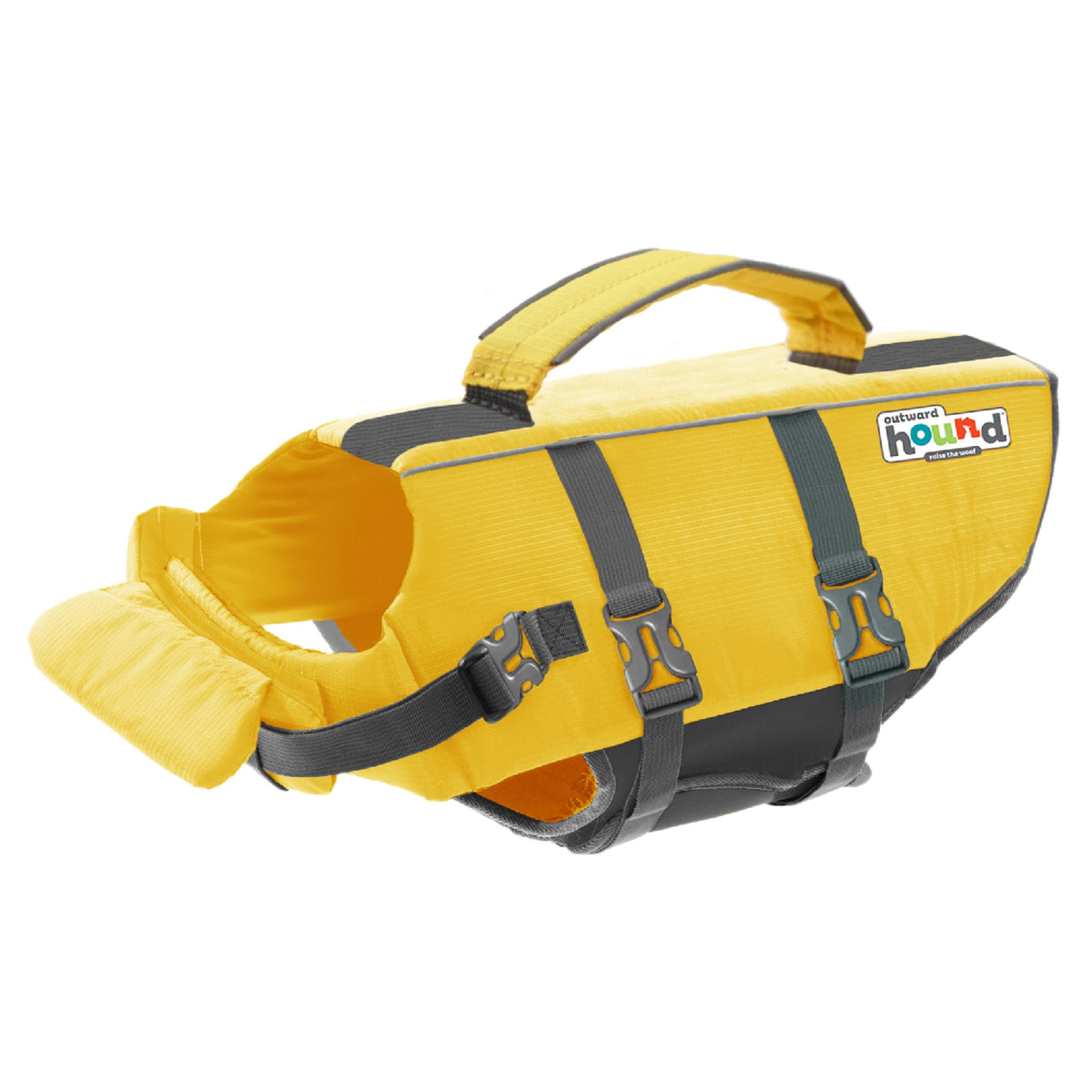 Outward Hound Granby Splash XS life jacket front view showing buoyancy for safe swimming