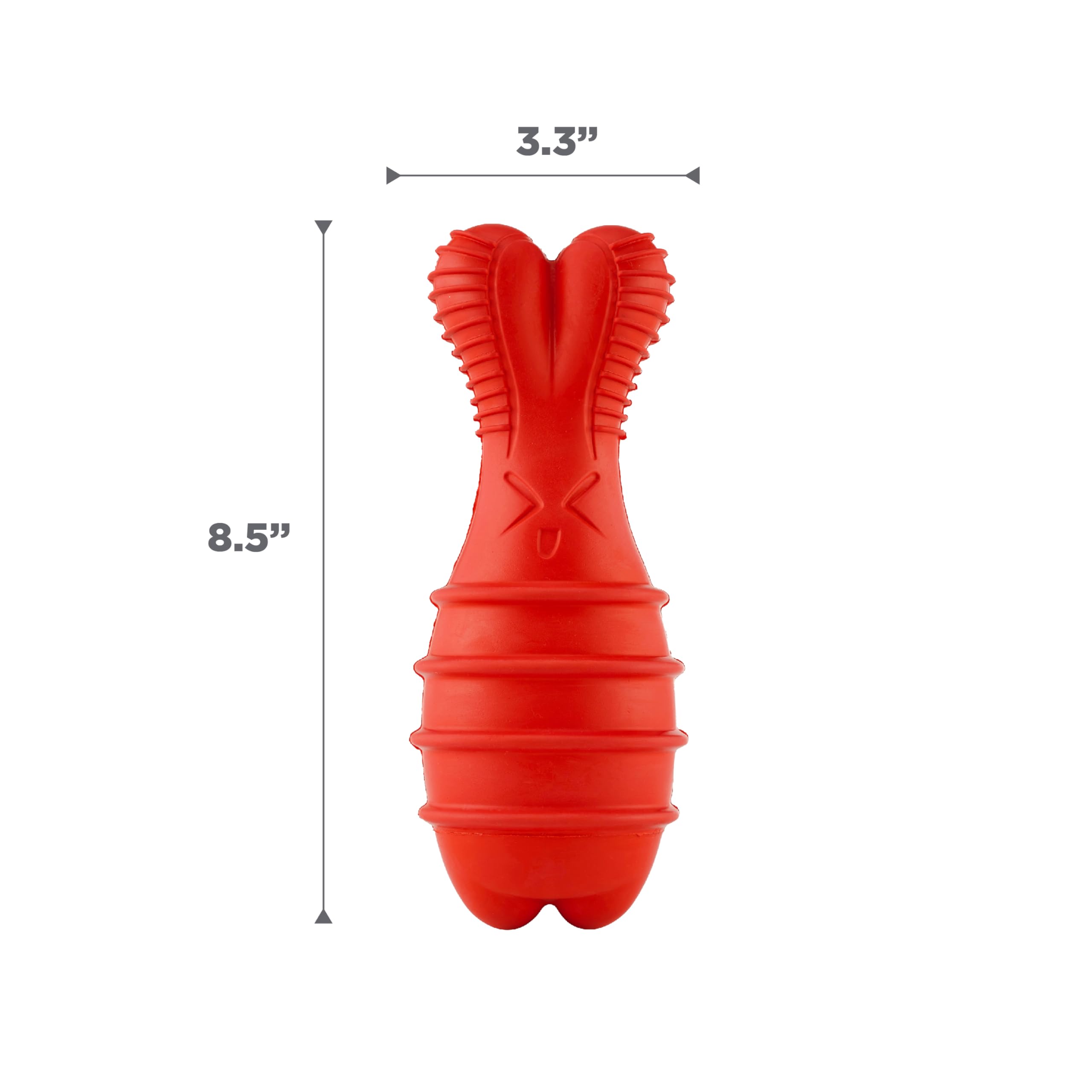 Outward Hound Grunt Fetch Stick Bunny Red hand-washable design for quick cleanups