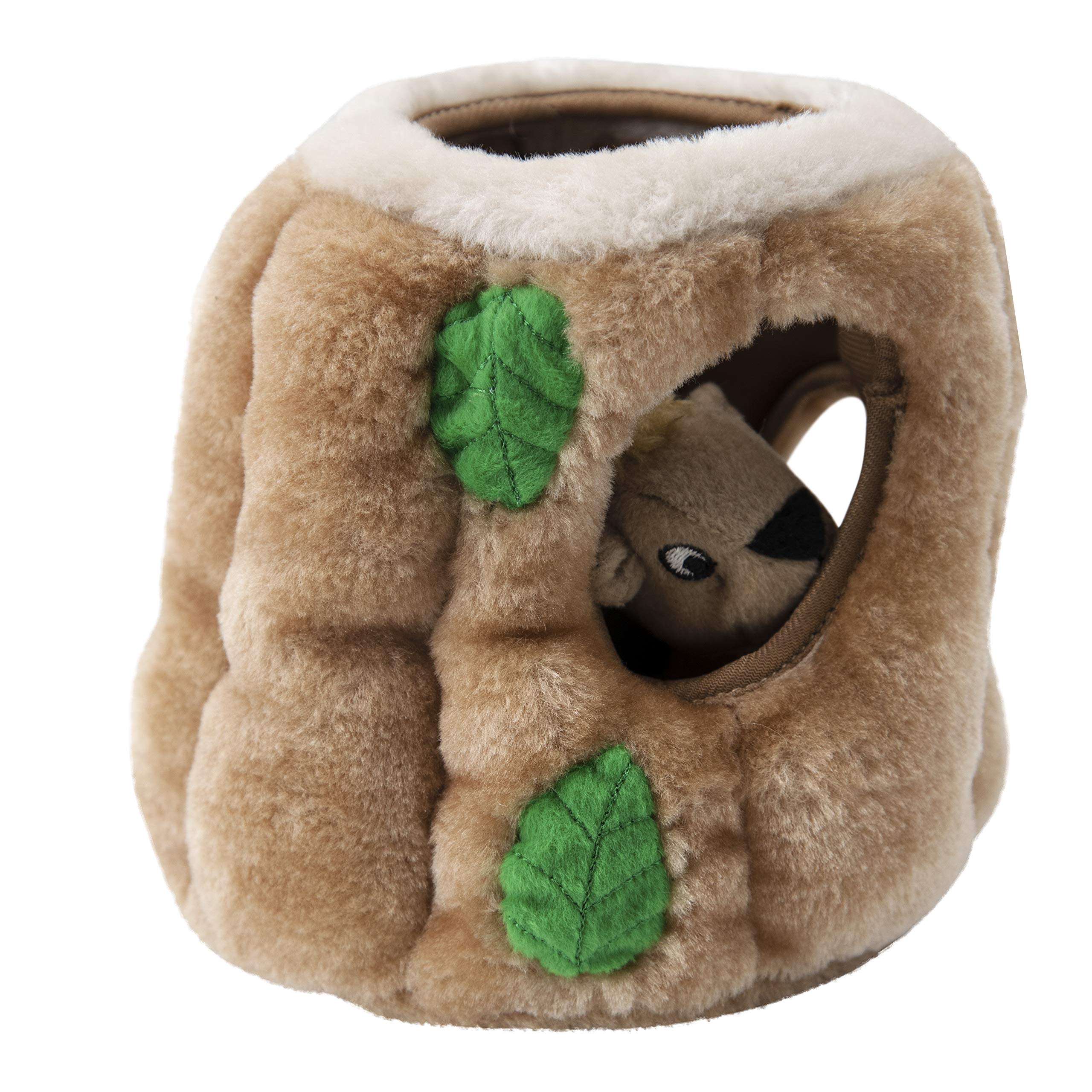 Outward Hound Hide-A-Squirrel used for supervised fetch and hide-and-seek.