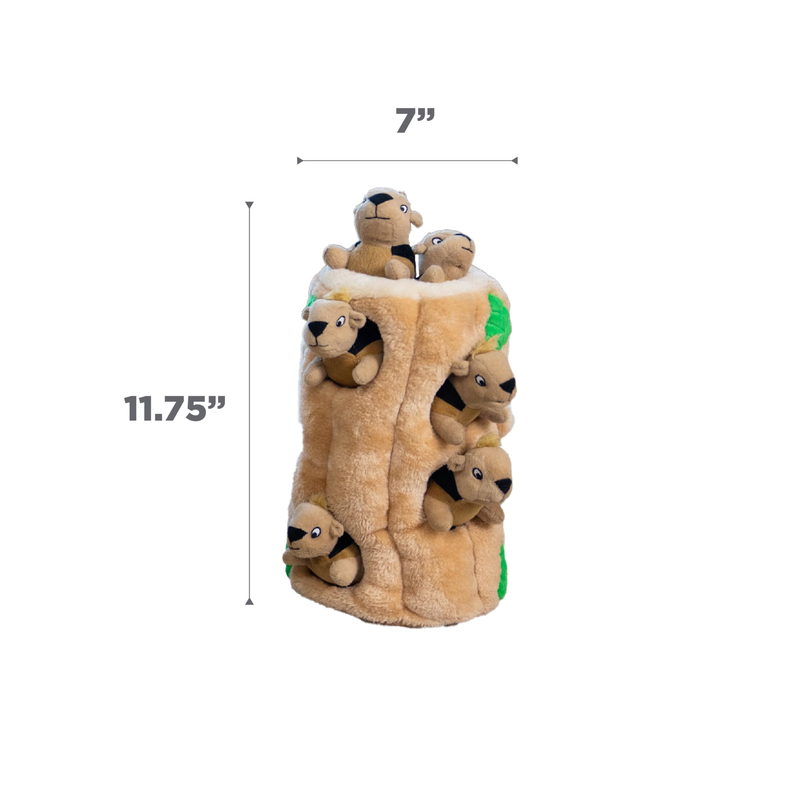 Outward Hound Hide-A-Squirrel includes replacement squirrels for extended fun