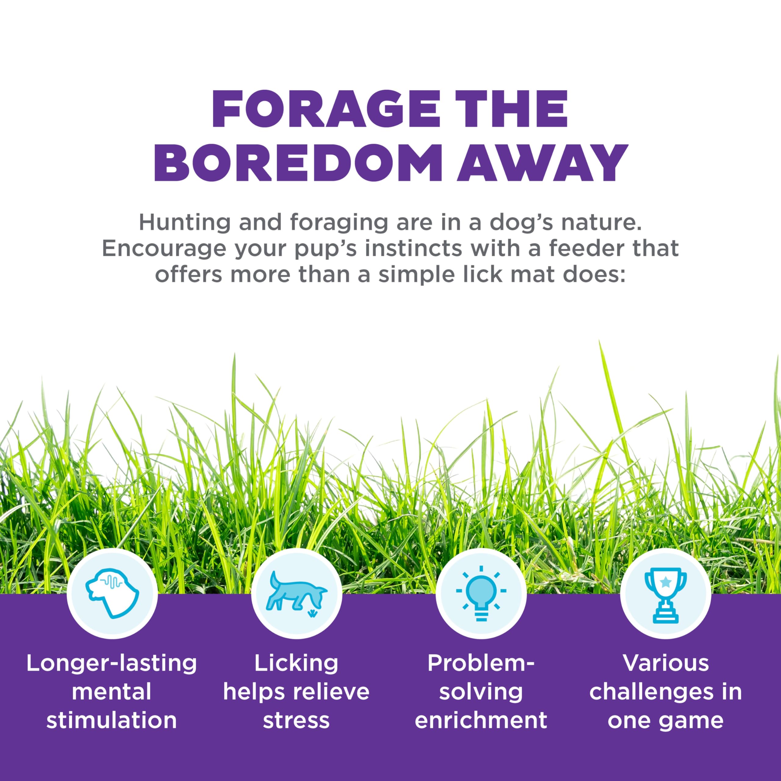 Outward Hound Lickin’ Layers three-tier puzzle engages a dog’s brain