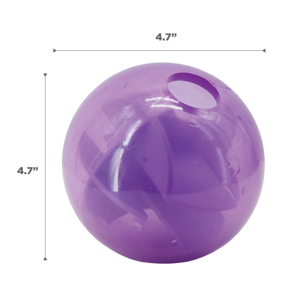 Outward Hound Orbee-Tuff Mazee product shot—treat slots visible through the outer shell