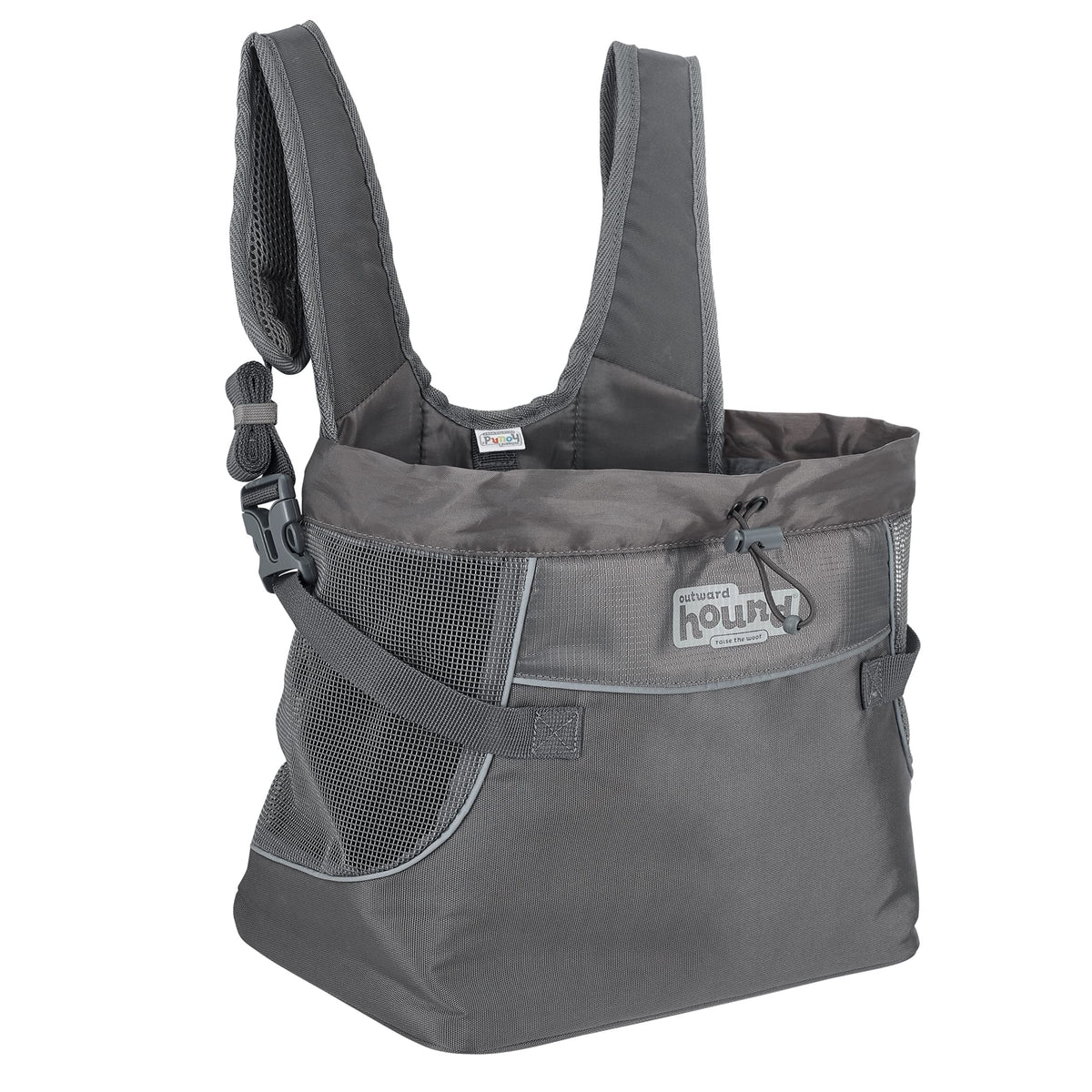 Outward Hound PupPak front carrier with padded straps for hands-free hikes