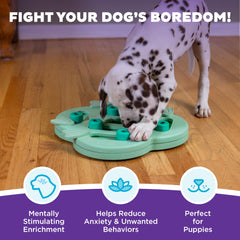 Outward Hound Nina Ottosson Hide N' Slide close-up of sliding blocks revealing rewards.
