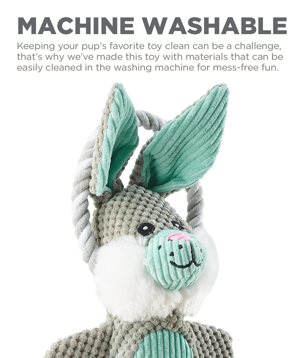 Outward Hound Scrunch Bunch Bunny two handles for easy grip.