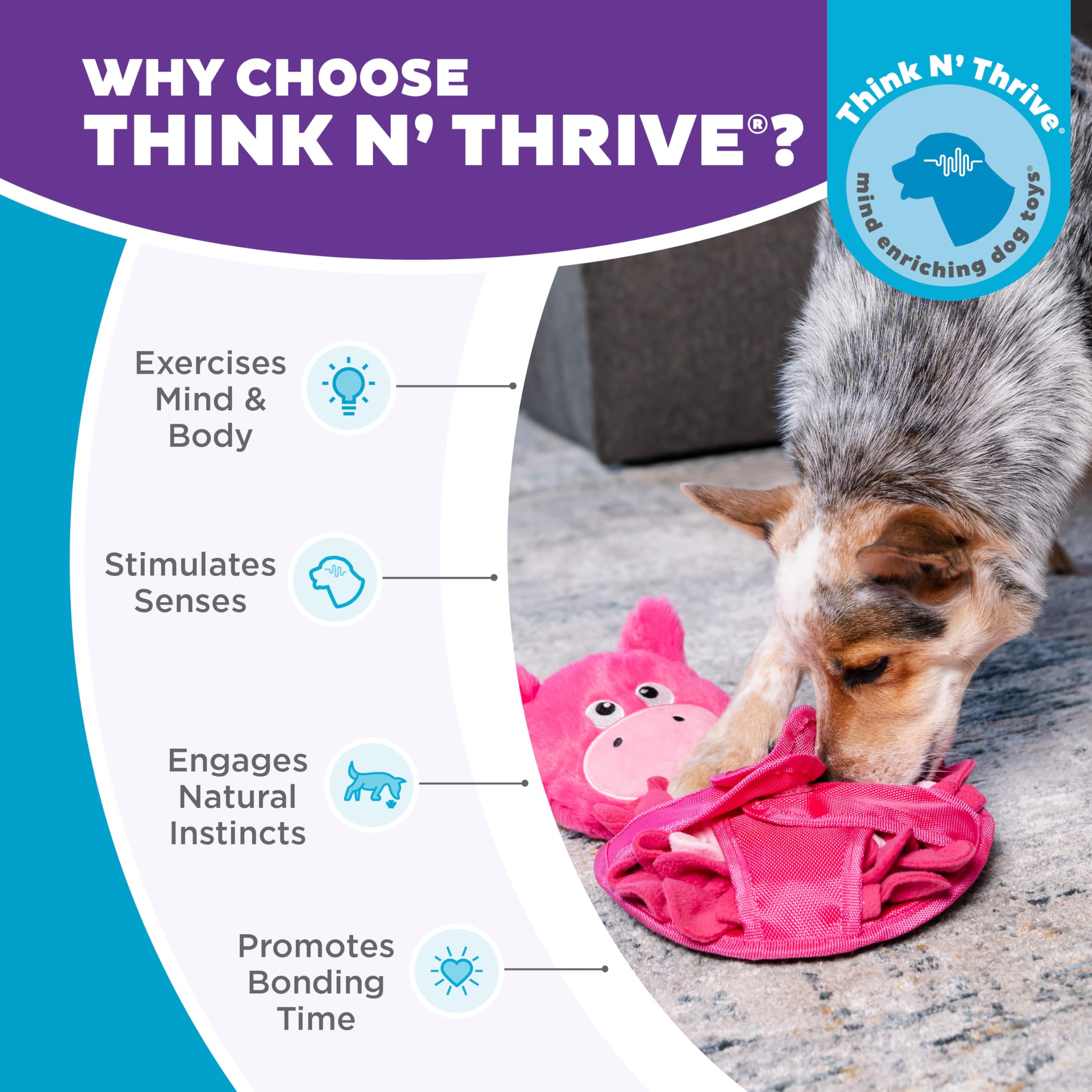 Outward Hound Snuffle Palz promotes mental enrichment with Think N Thrive.