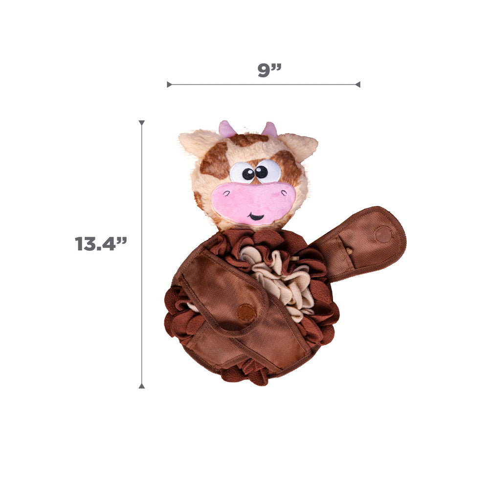 Outward Hound Snuffle Palz large brown cow color for bigger dogs