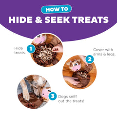 Outward Hound Snuffle Palz leg covers over mat for added difficulty