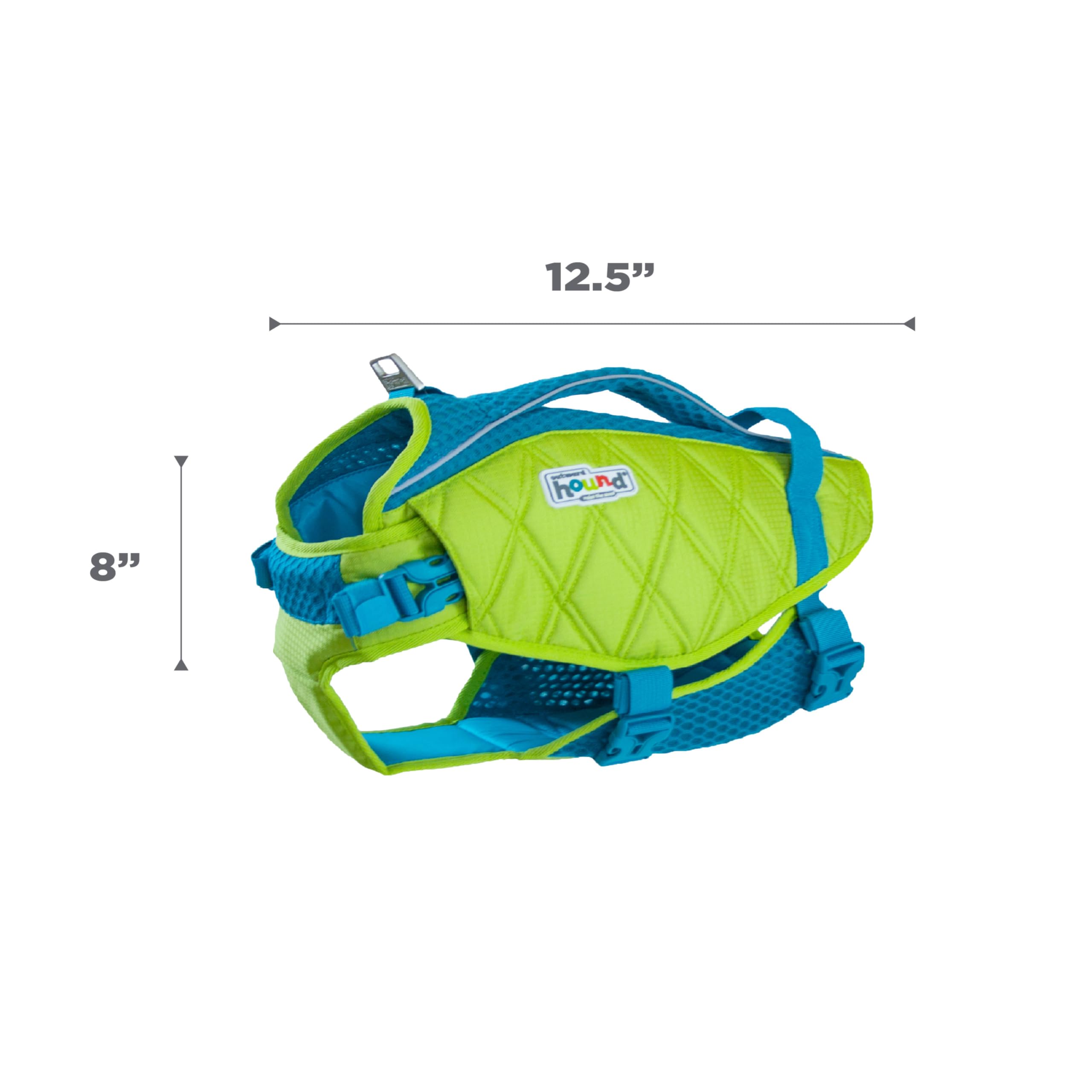Outward Hound Standley Sport small quick-release buckles for fast removal.