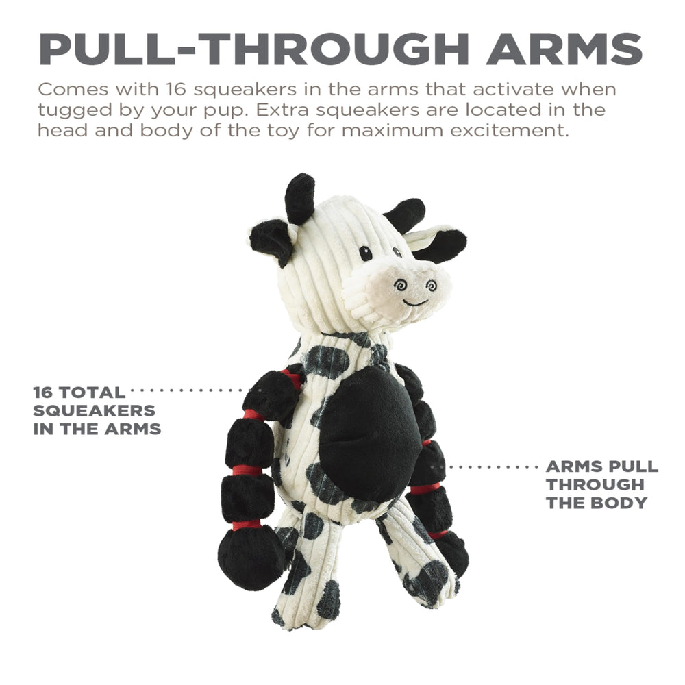 Outward Hound Thunda Tugga Body squeaker enhances interactive play.