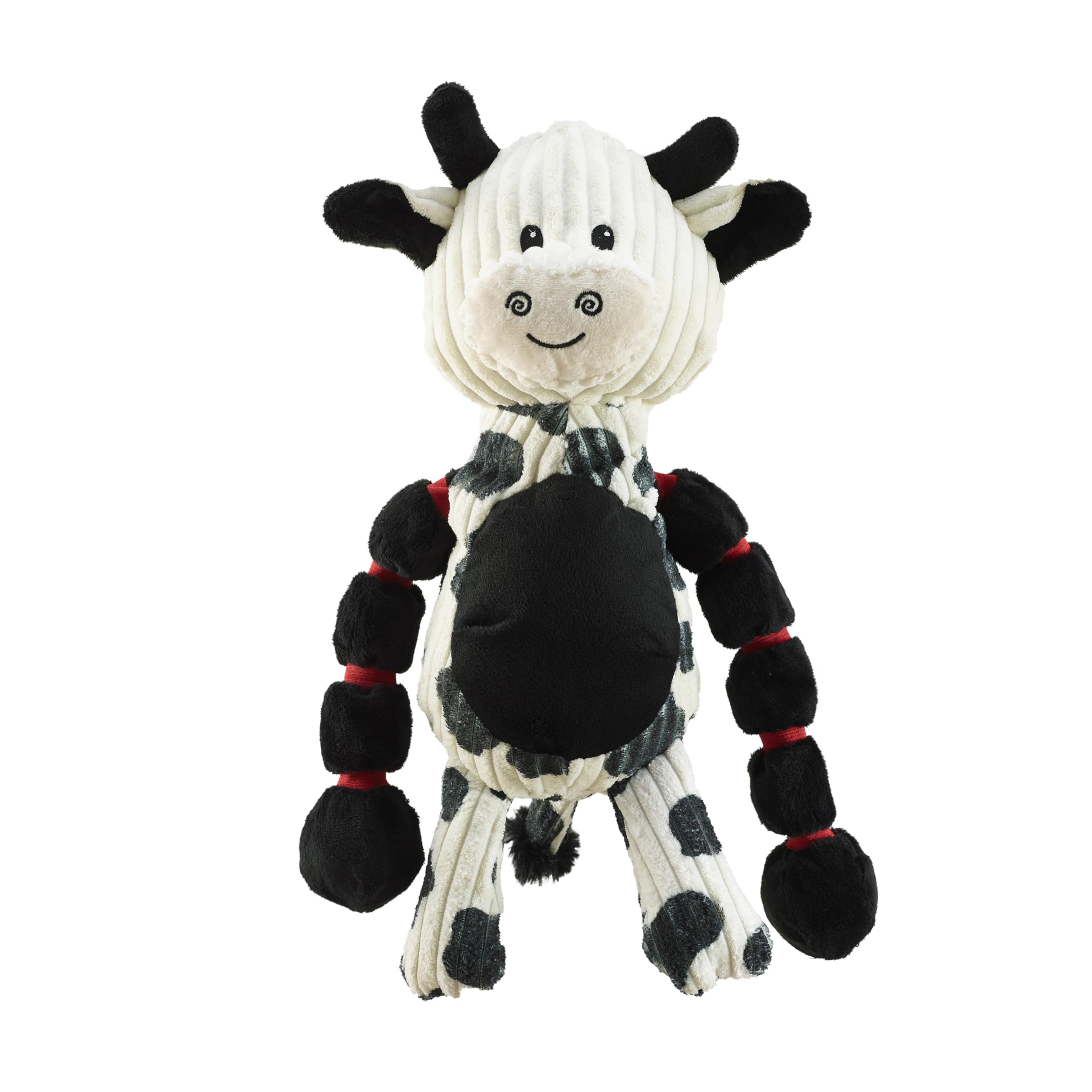 Outward Hound Thunda Tugga Cow Plush ready for tug-of-war and fetch.