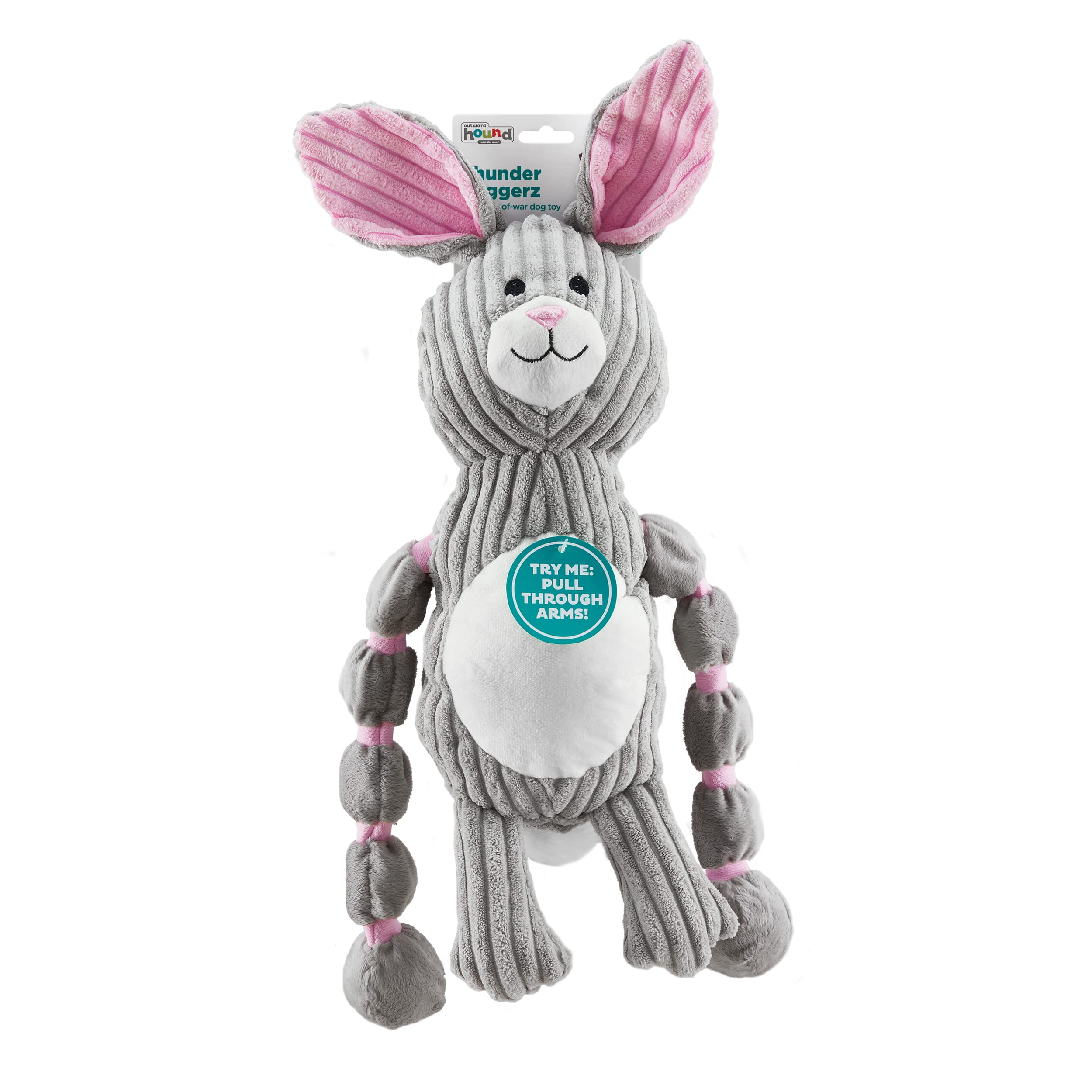Outward Hound Thunda Tugga Floppy body aids fetch and hunting-play imitation.