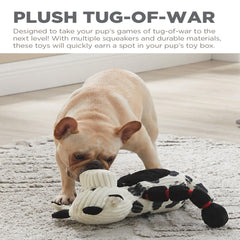 Outward Hound Thunda Tugga Head squeaker adds lively sound during play.