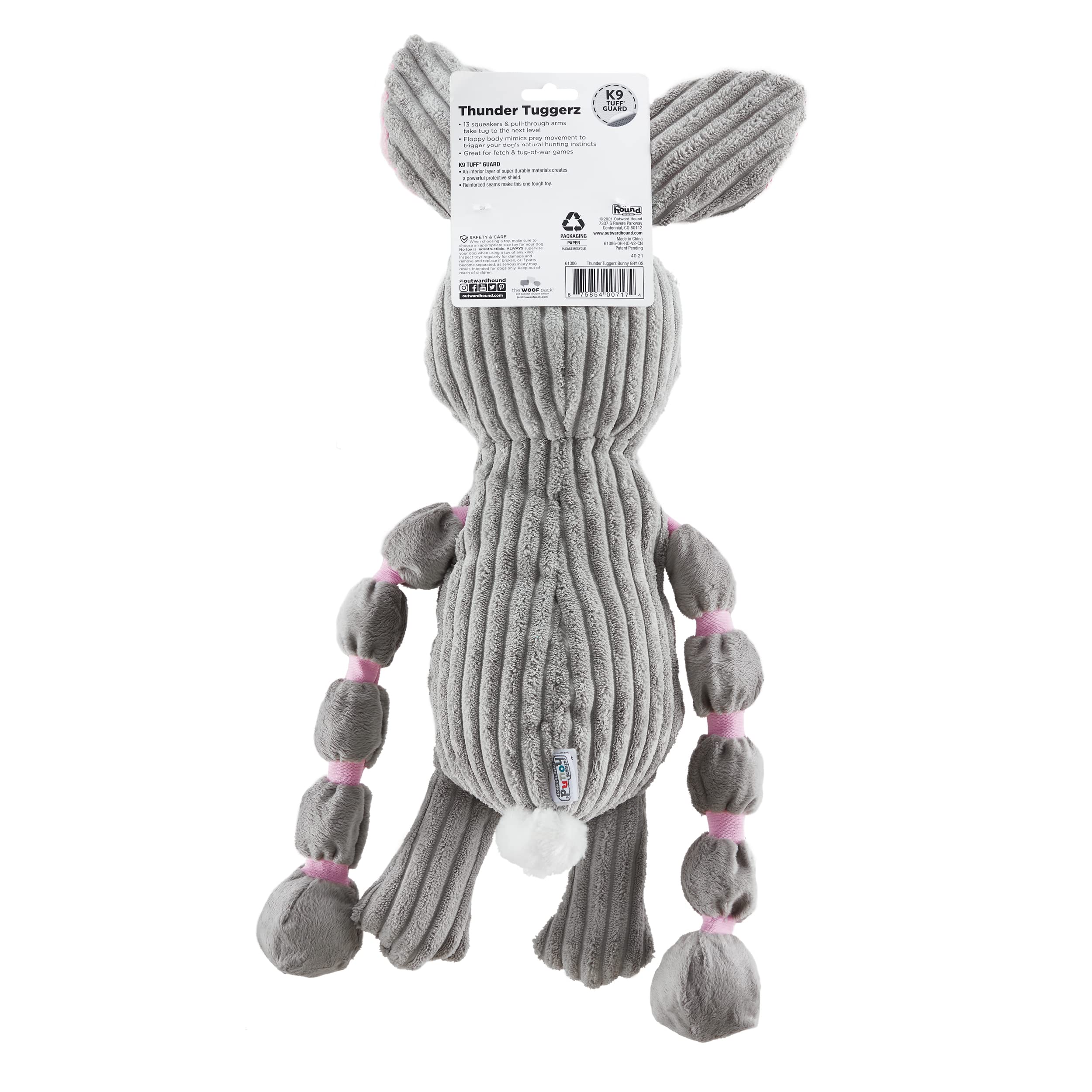 Outward Hound Thunda Tugga Not a chew toy; supervision advised.