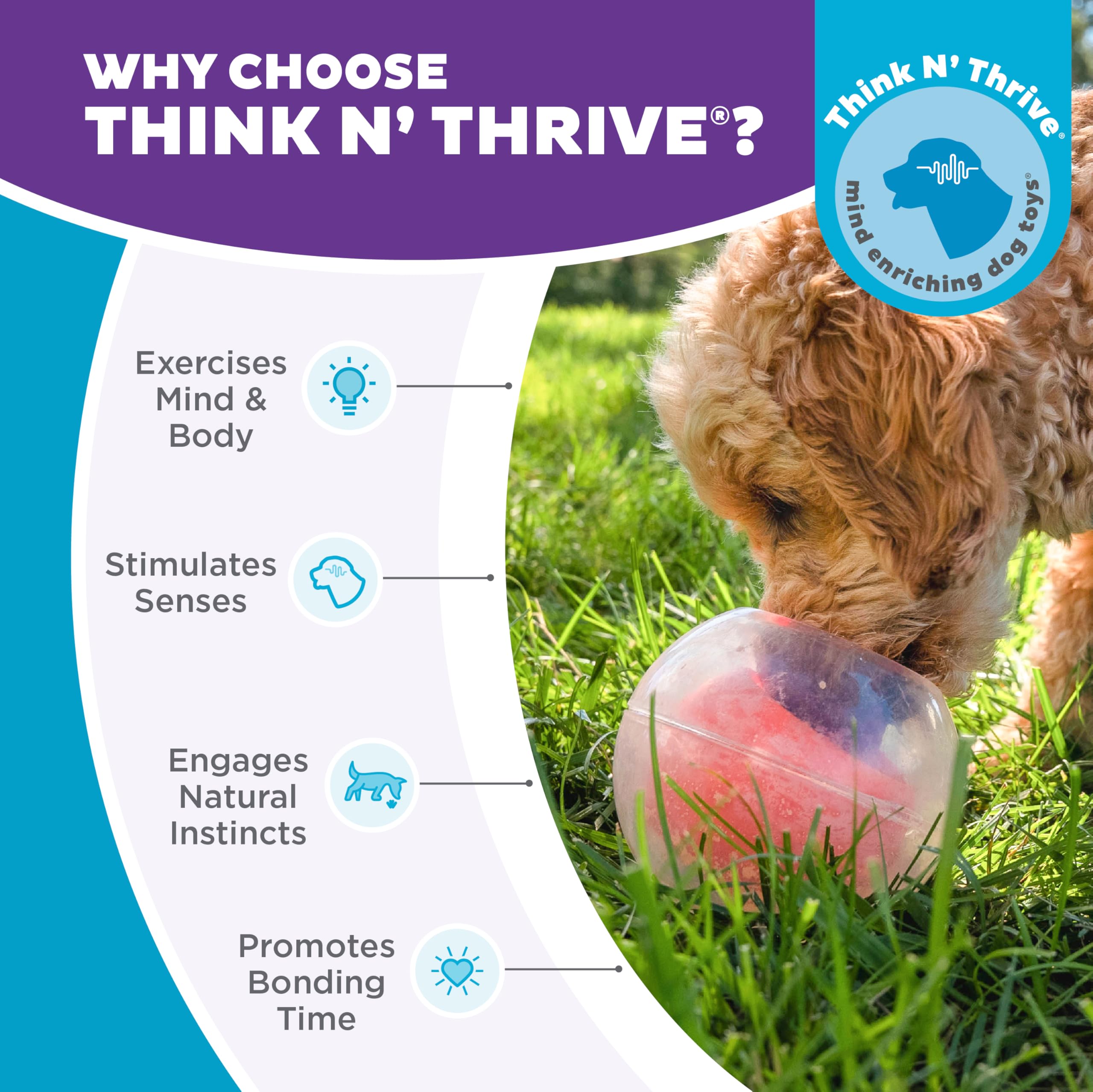 Outward Hound Topsy Treat Ball suitable for mealtime puzzle feeding