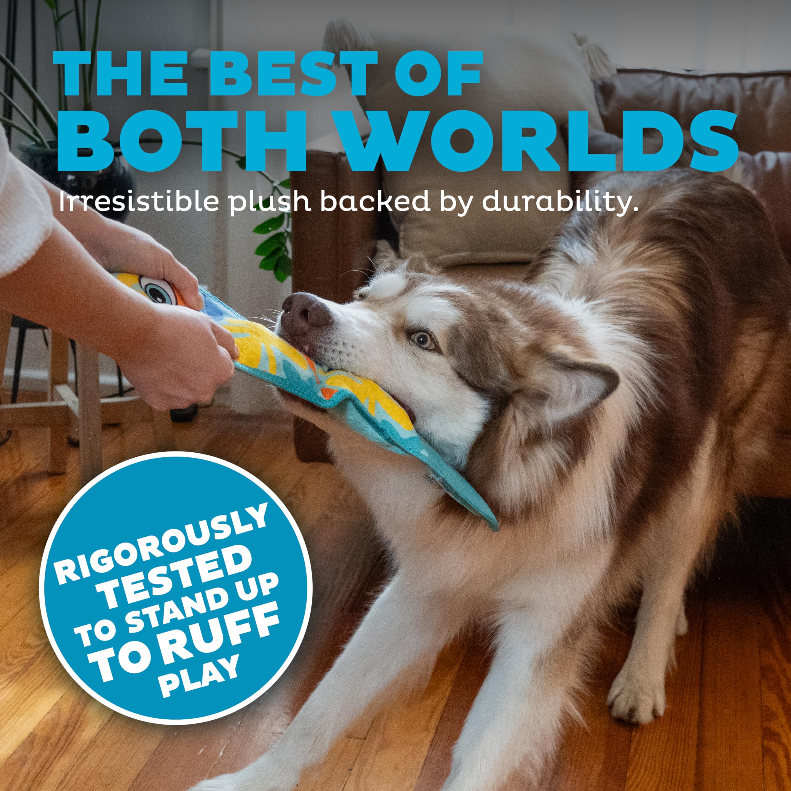 Outward Hound Tough Skinz triple stitched with covered seams for added strength
