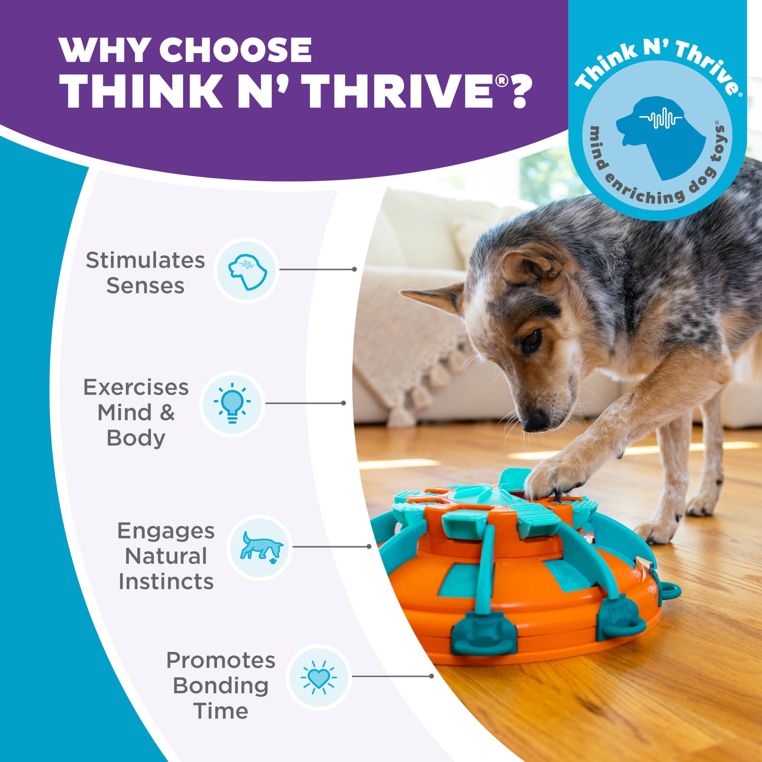 Outward Hound Tower of Treats Level 4 suitable for dogs of all sizes and ages
