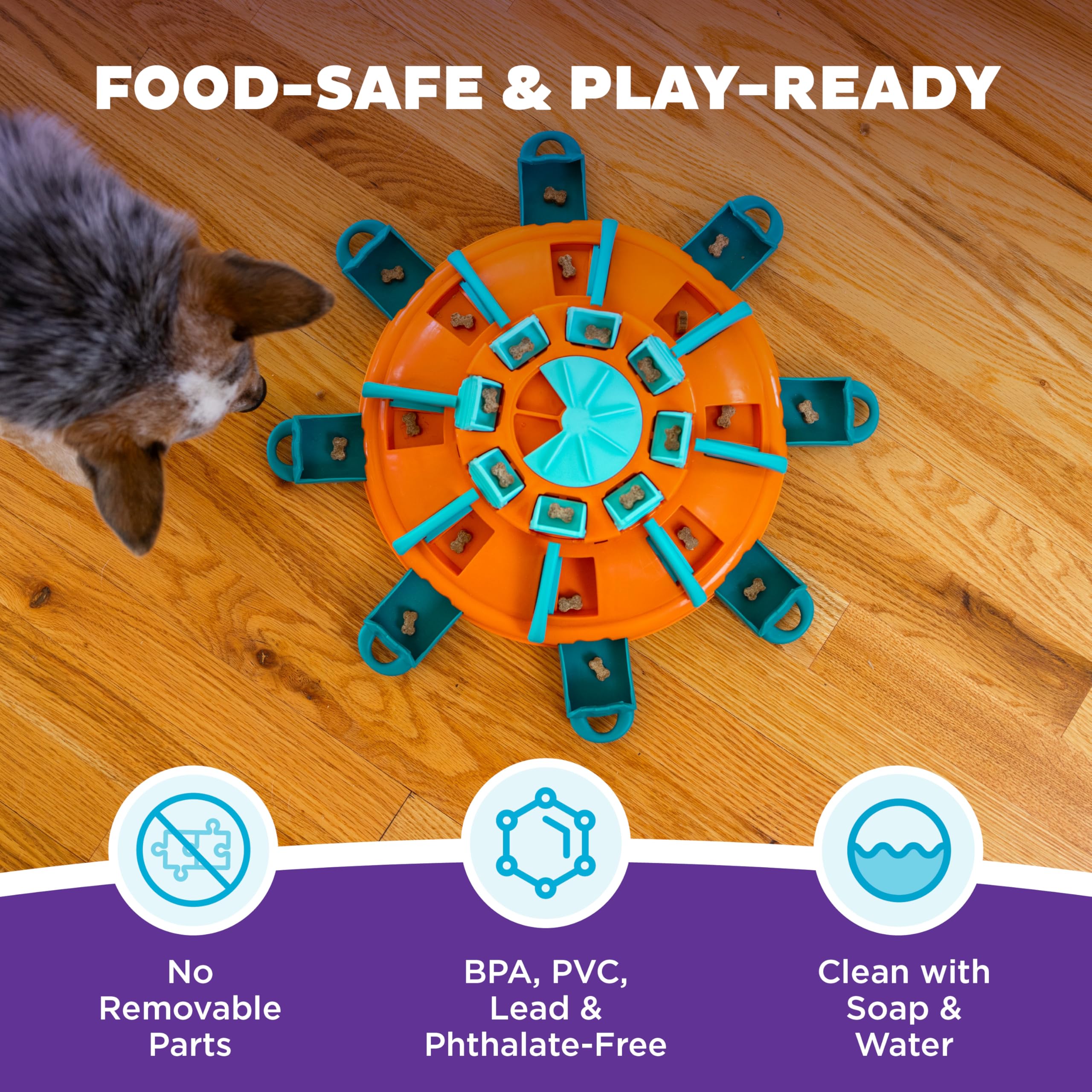 Outward Hound Tower of Treats Level 4 BPA-free easy to clean enrichment toy
