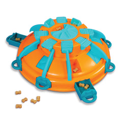 Outward Hound Tower of Treats Level 4 puzzle top view for advanced mental challenge