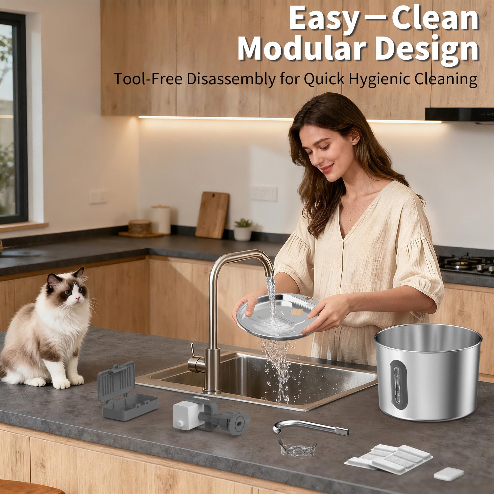 OUYILE multi-filtration system removes odors for cleaner water