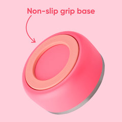 Owala pet bowl with non-slip base prevents spills during meals.