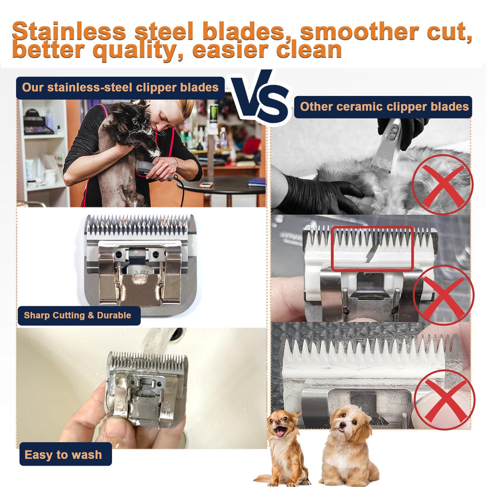 Detachable blade system ready for quick swaps on clippers