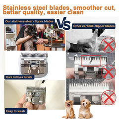 Detachable blade system ready for quick swaps on clippers