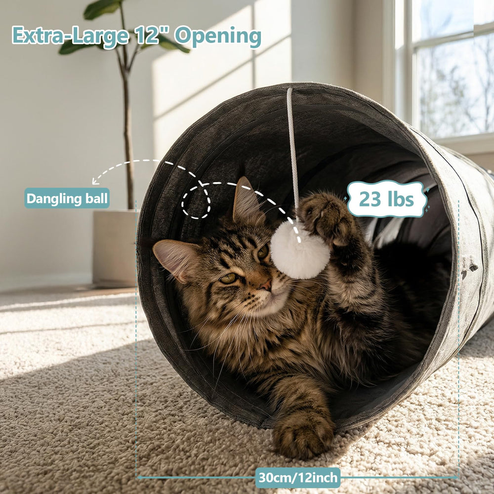 Ownpets cat tunnel cactus shape provides a cozy hideaway for curious indoor cats.