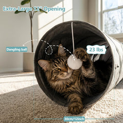 Ownpets cat tunnel cactus shape provides a cozy hideaway for curious indoor cats.