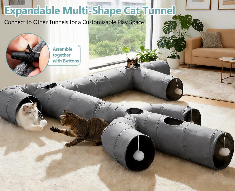 Ownpets cactus-tunnel kit boosts exploration, exercise, and cozy hiding spots.