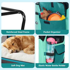 Ownpets collapsible dog crate mesh windows ventilation enables breathable visibility for pets