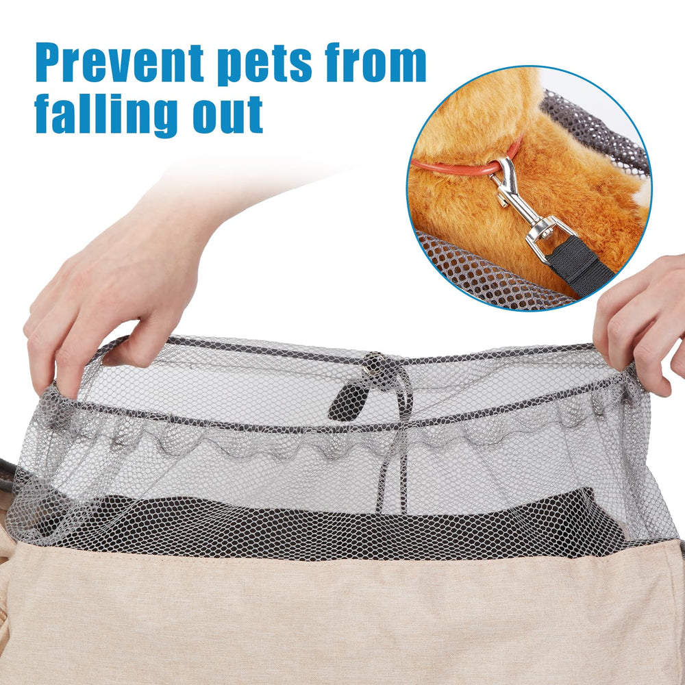 Pocket storage on Ownpets sling keeps essentials within reach
