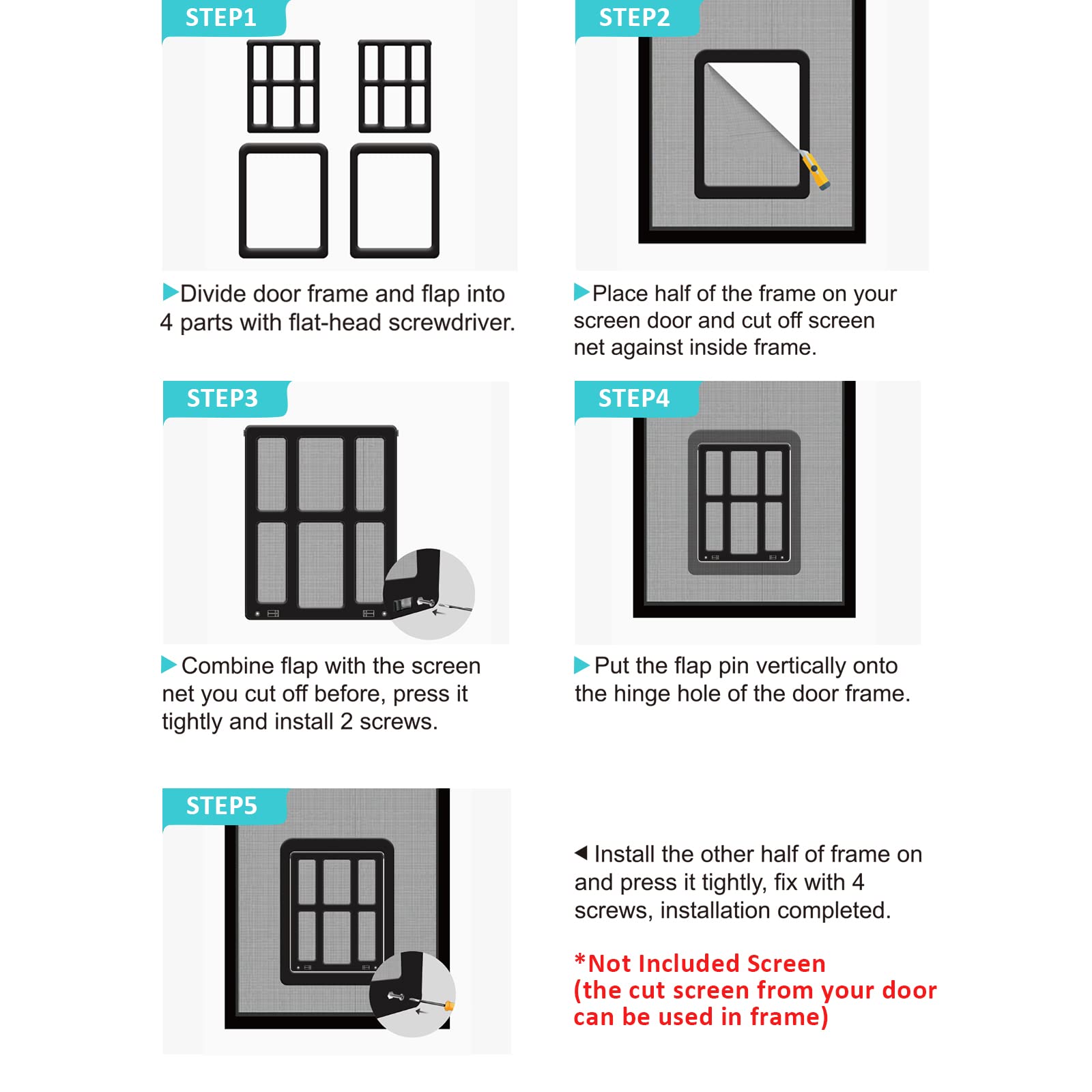 Ownpets dog door suited for frequent indoor-outdoor use