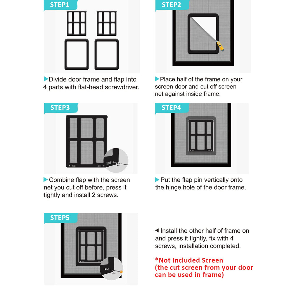 Ownpets dog door suited for frequent indoor-outdoor use