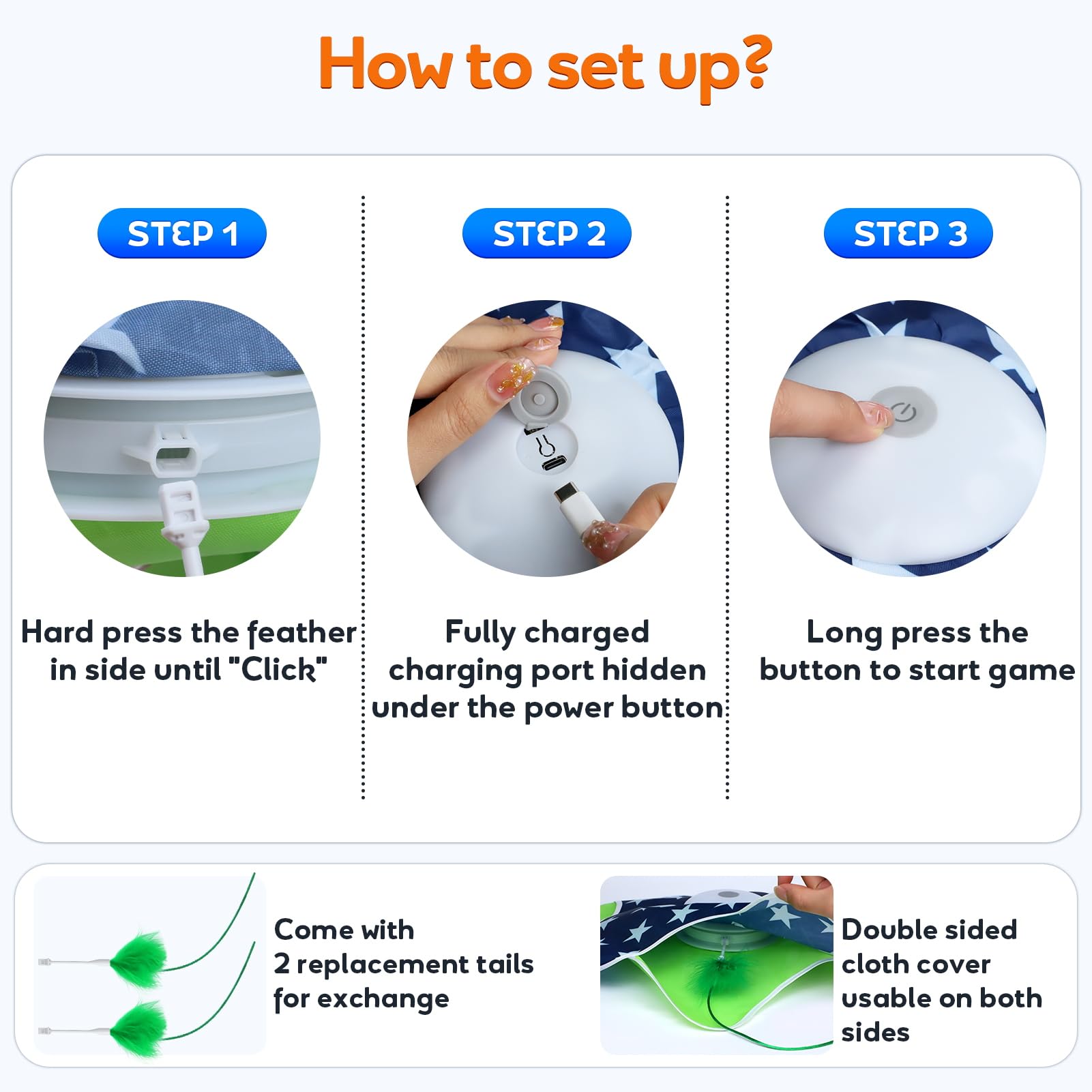 Oxawo easy setup with feather wand for quick start