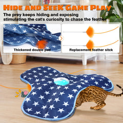 Oxawo motion-activated cat toy invites paw chasing and exercise.