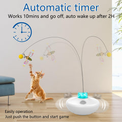 Oxawo rechargeable cat toy with USB charging for mess-free play.
