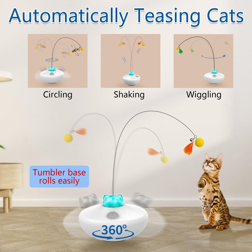 Oxawo tumbler base keeps the toy upright for continuous fun.