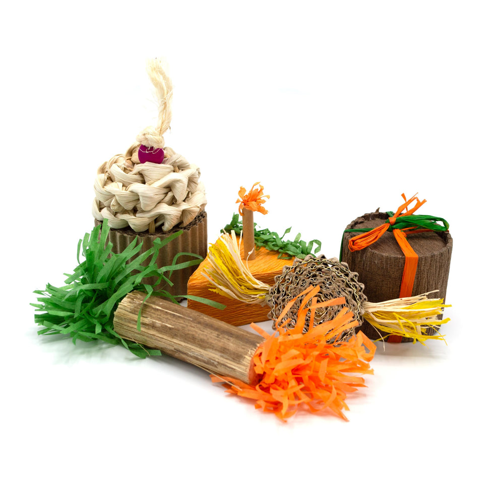 Oxbow Birthday Party Pack chew toy supports healthy chewing and dental interest.